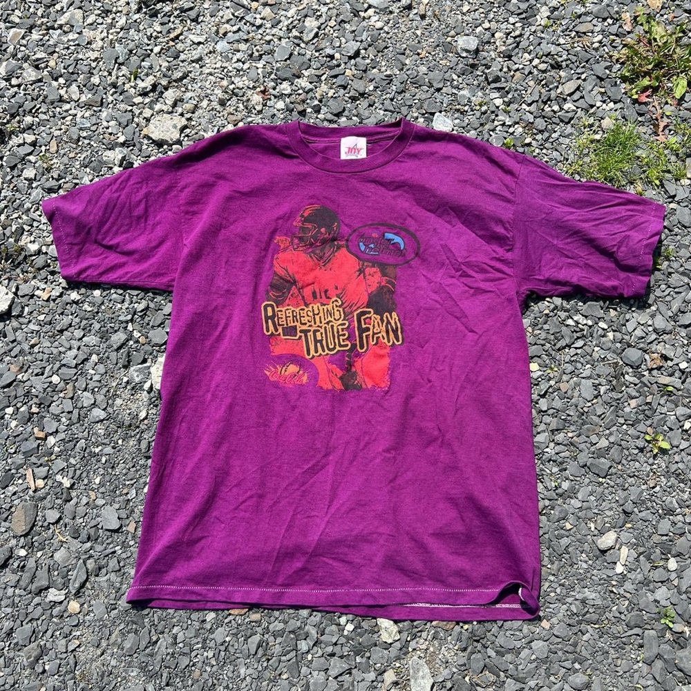 Vintage 90s NFL X Coca Cola Refreshing The True Fan Single Stitch T Shirt